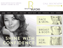 Tablet Screenshot of beautybybuford.com